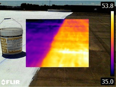 Dermacolor Cool Roof temperature decrease 1