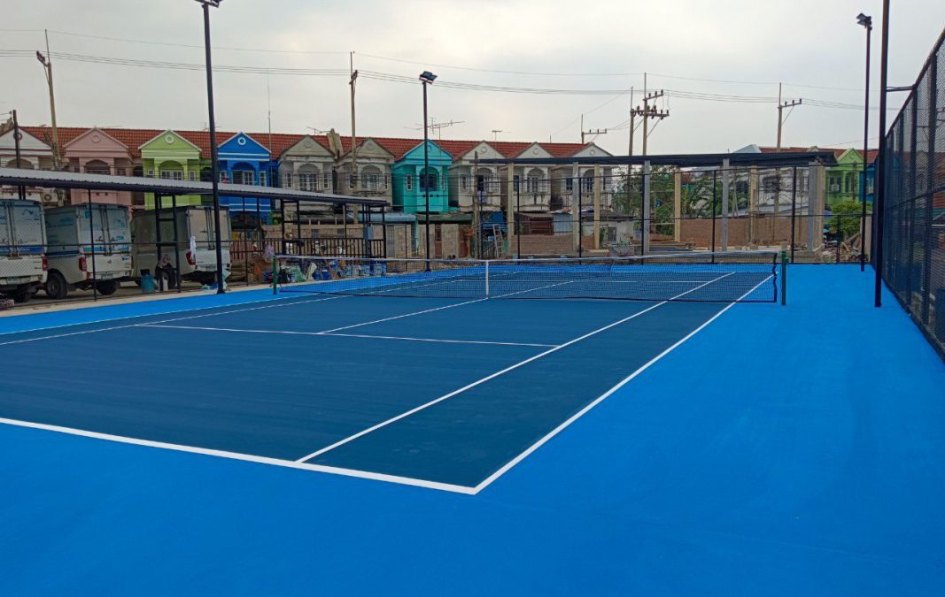 How to install an acrylic court