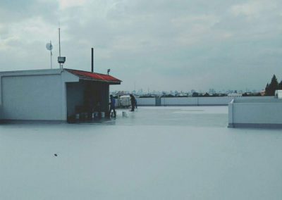 Acryrubber on flat roof – Bangkok Thailand