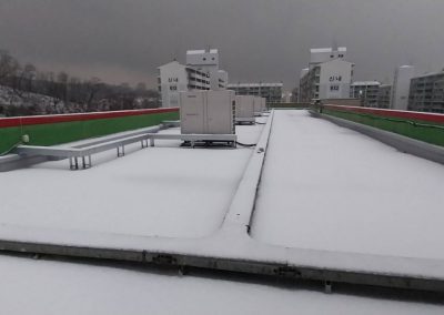 Acryroof Plus Fibro on rooftop - public school 8