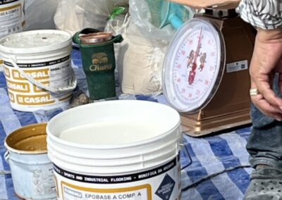 Epobase A - application on a concrete surface 2