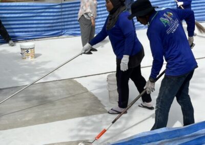 Epobase A - application on a concrete surface 6