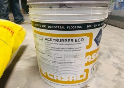 Acryrubber at Paragon on machine stand 6
