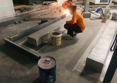 Acryrubber at Paragon on machine stand 7