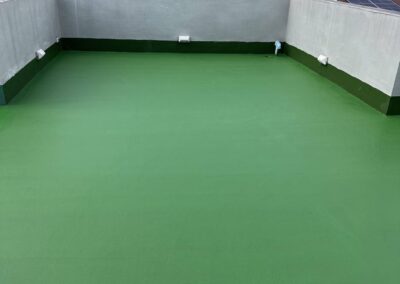 Casaproof PU 46 green color on a flat roof